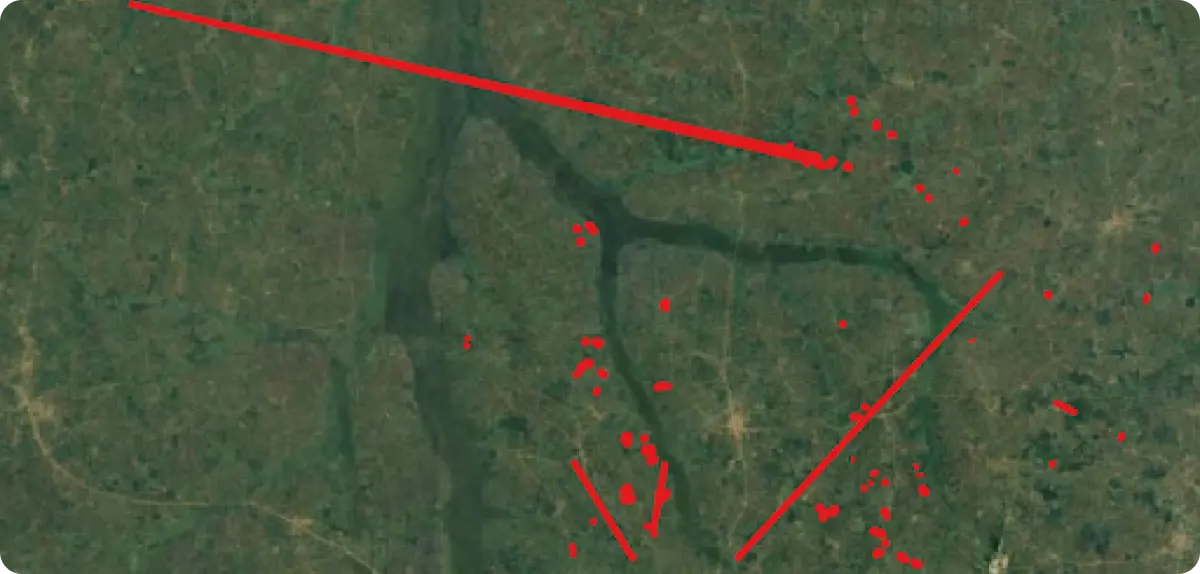 image-39 Deviating coordinates from field visits lead to these errors. Visualising the outer boundaries of a polygon will make these stand out.