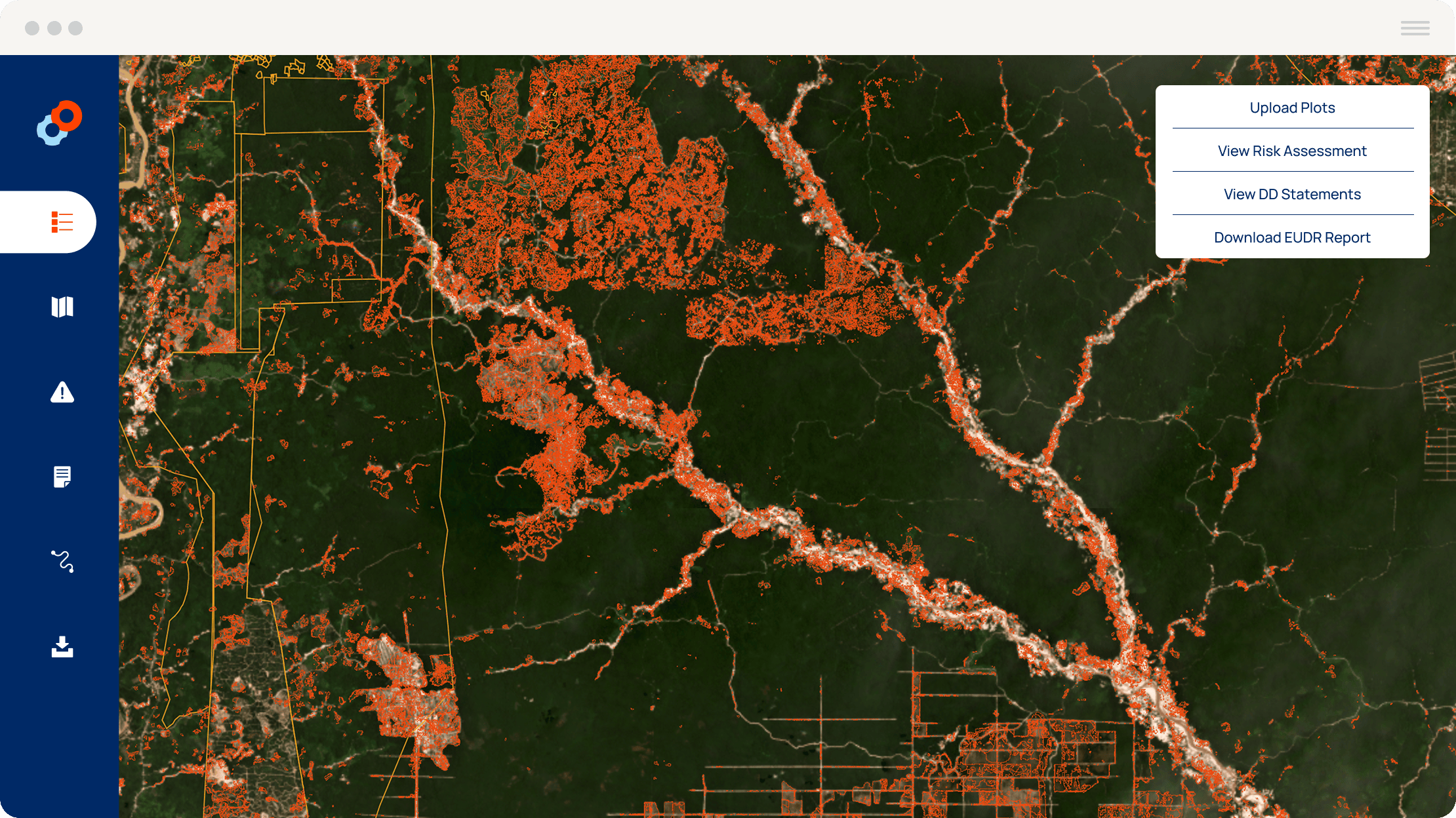 Effortless EUDR compliance with the most trusted deforestation risk data