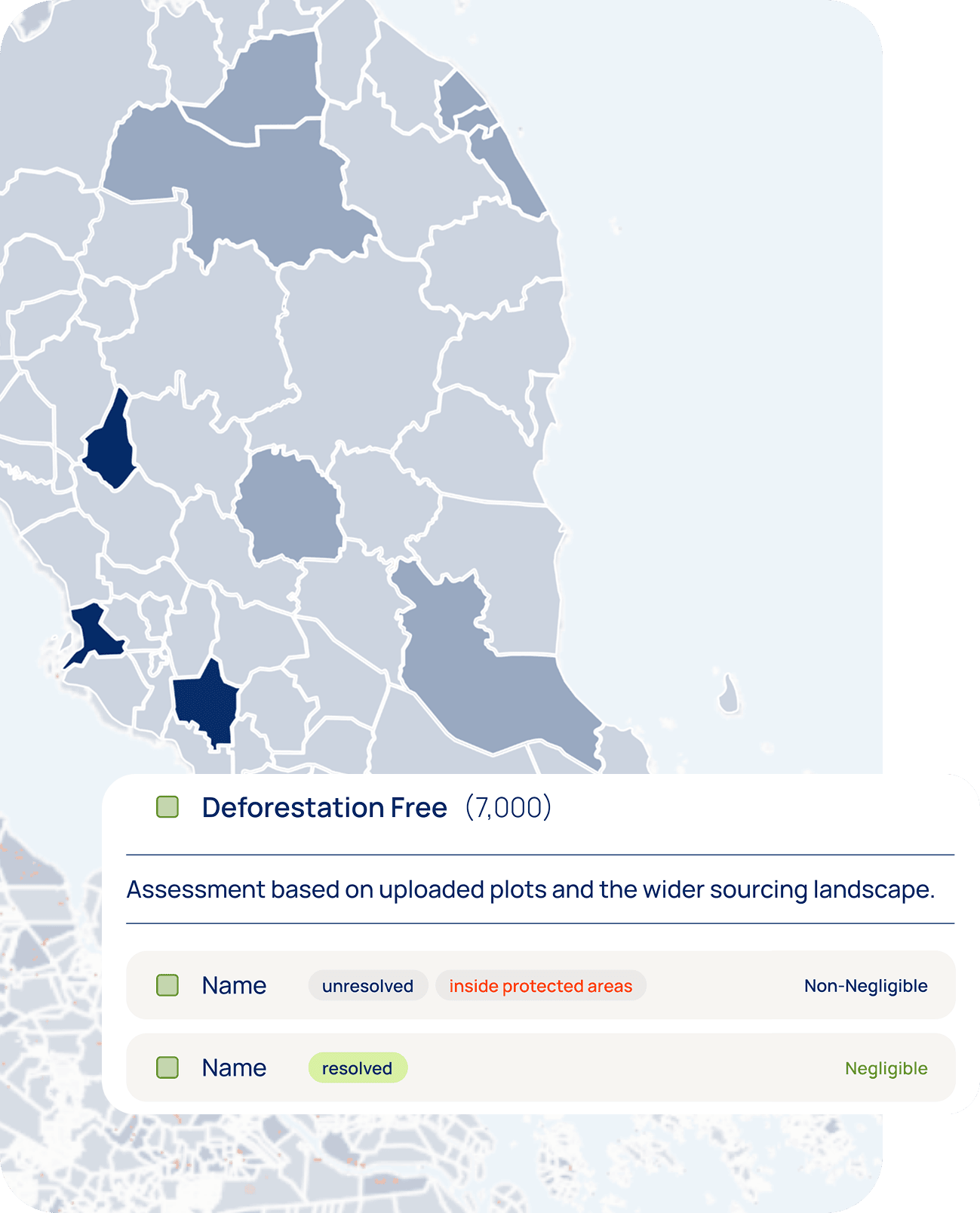 Assess deforestation risks - accurately