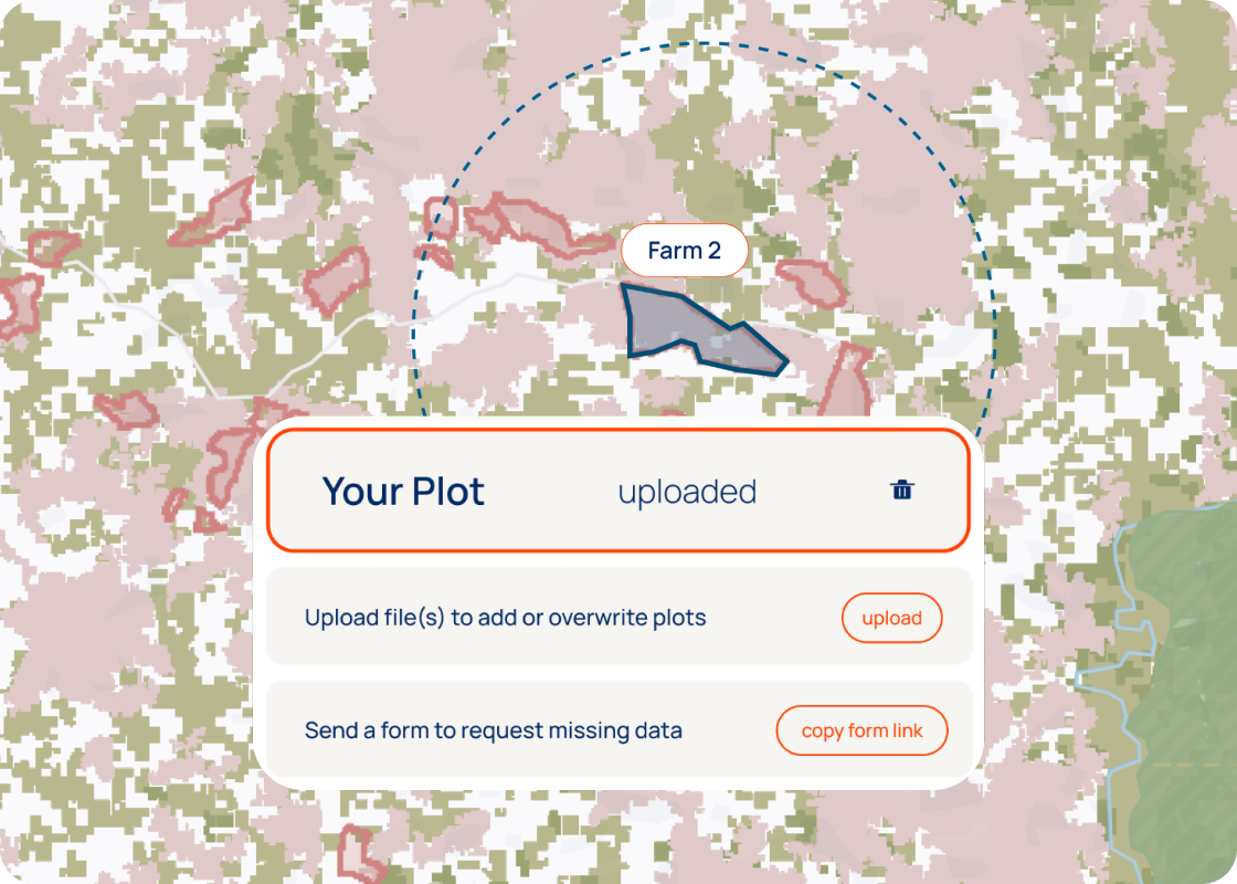 Step 1 visual — supplier upload & validation UI