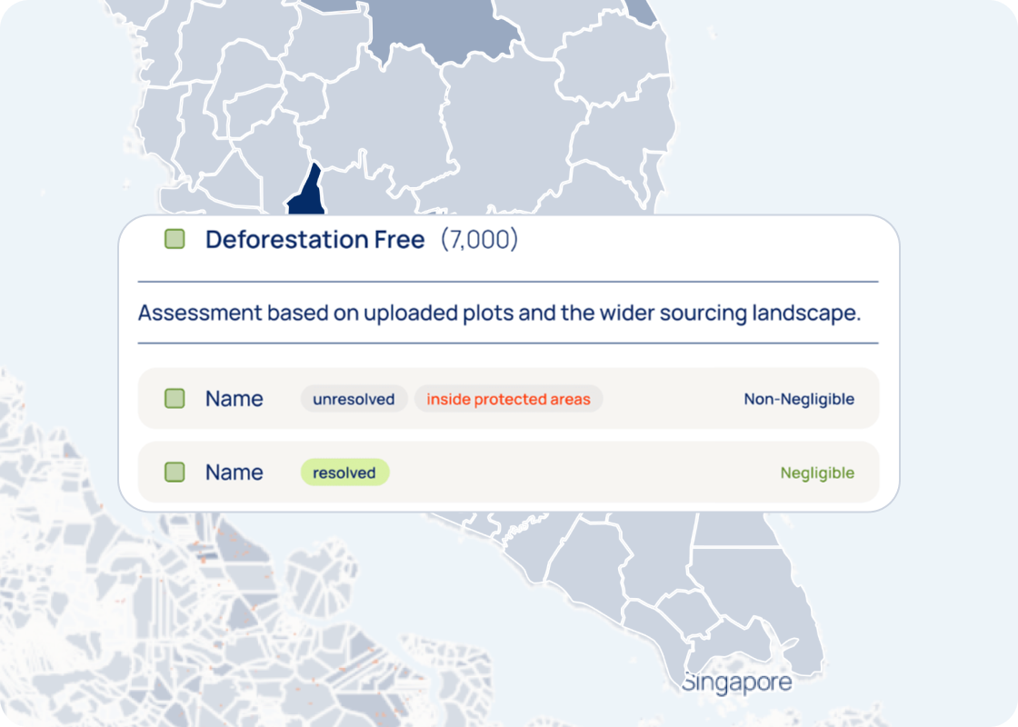Step 2 visual — plot-level risk assessment map