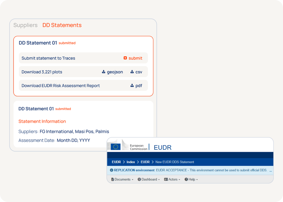 Step 4 visual — DDS submission via TRACES